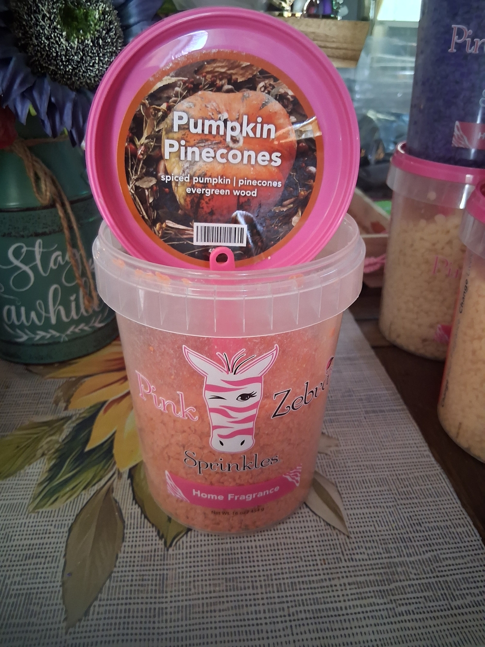 Pink Zebra Pink Pumpkin Pinecones Home Fragrance Sprinkles